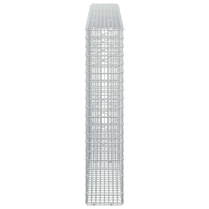 vidaXL Gabion with 5 mm Wire and 5x2.5 cm Mesh 200x20x100 cm 4