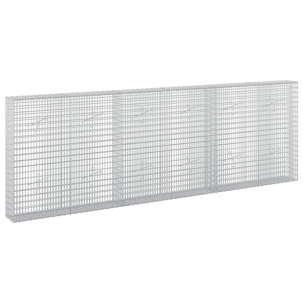 Gabion with 5 mm Wire and 5x2.5 cm Mesh 50x20x100 cm Height 100 cm Thickness 20 cm 50–1100 cm 300 cm