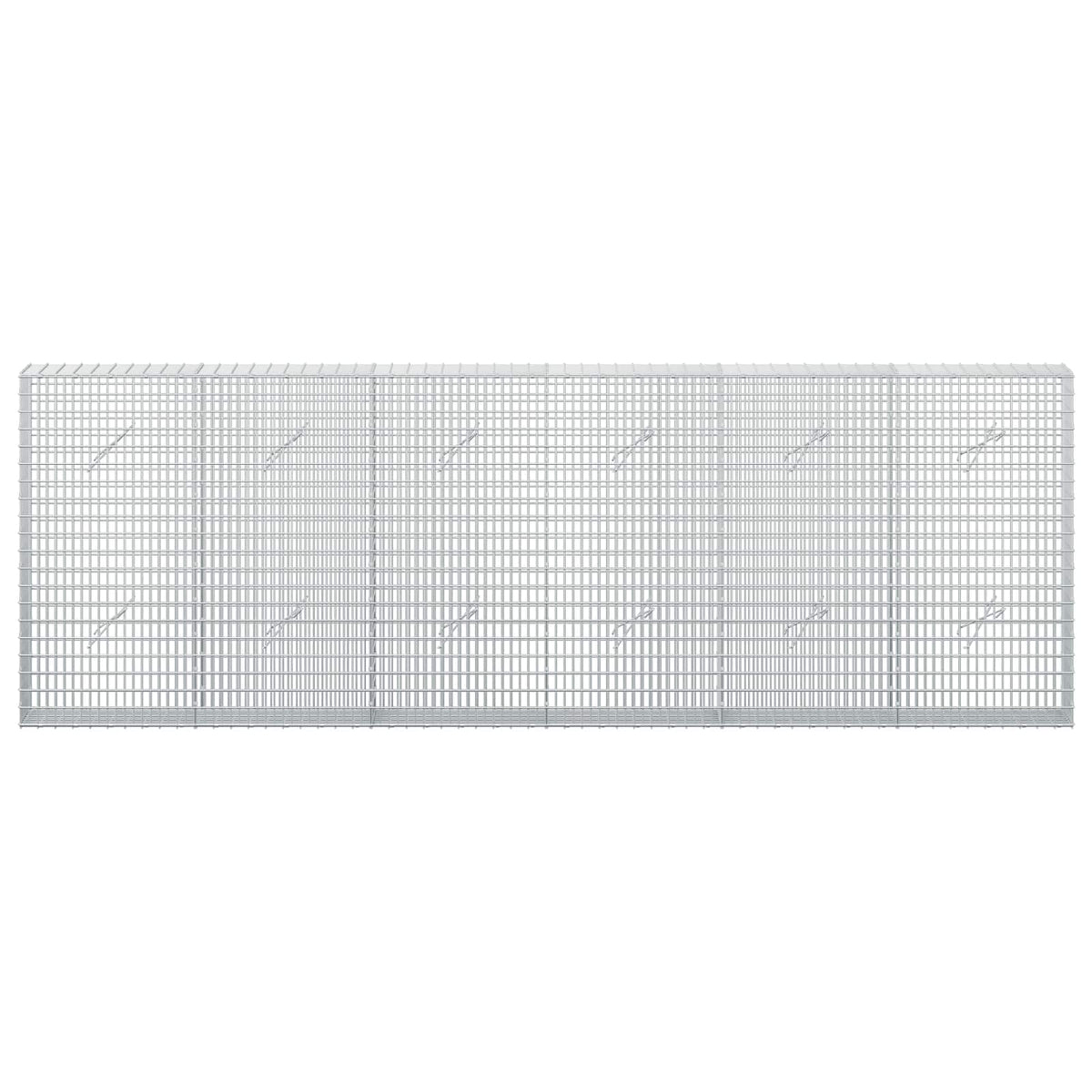 Gabion with 5 mm Wire and 5x2.5 cm Mesh 50x20x100 cm Height 100 cm Thickness 20 cm 50–1100 cm 300 cm