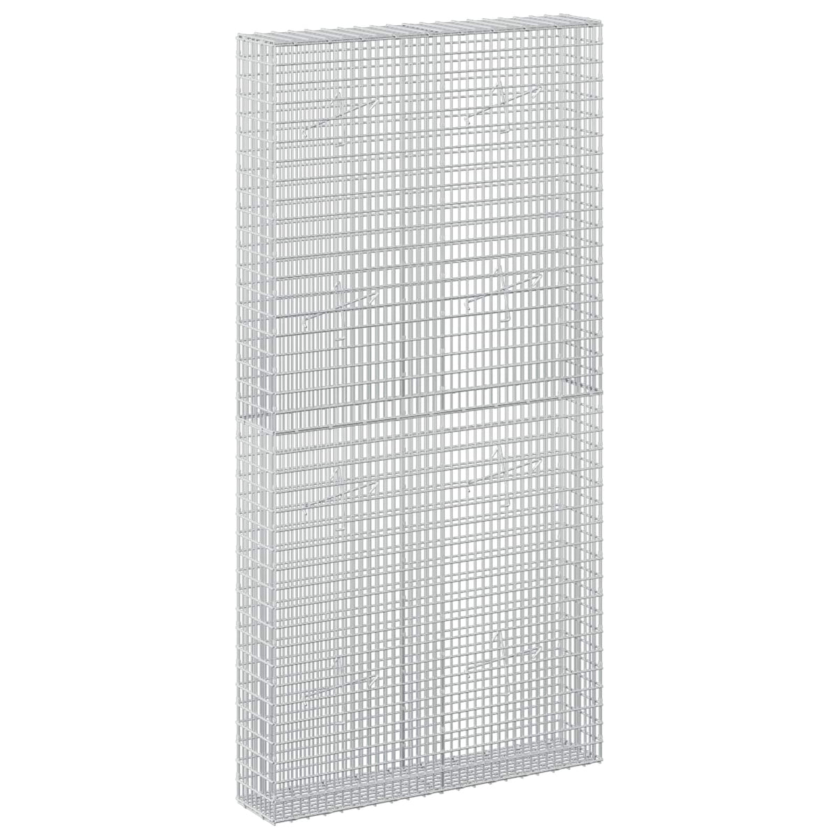 vidaXL Gabion with 5 mm Wire and 5x2.5 cm Mesh 100x20x200 cm 2
