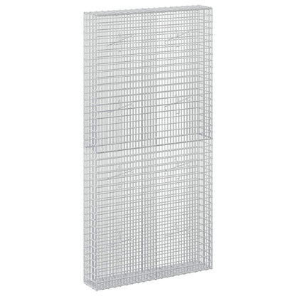 vidaXL Gabion with 5 mm Wire and 5x2.5 cm Mesh 100x20x200 cm 2