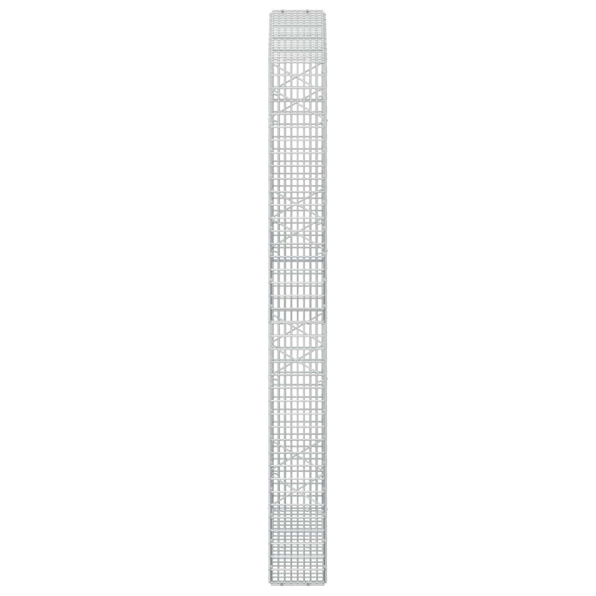 vidaXL Gabion with 5 mm Wire and 5x2.5 cm Mesh 100x20x200 cm 4