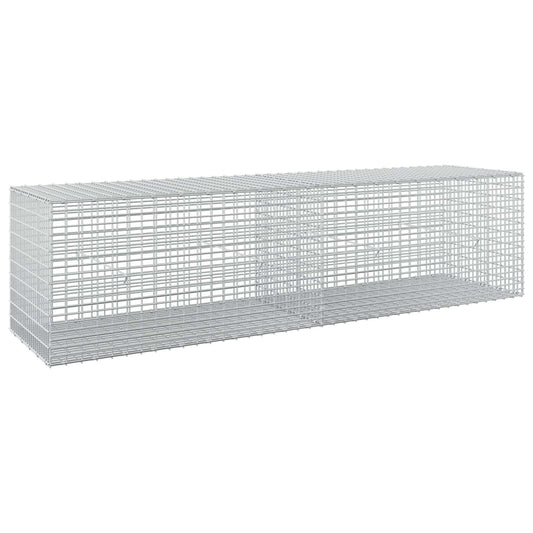 vidaXL Gabion with 5 mm Wire and 5x2.5 cm Mesh 200x50x50 cm 2