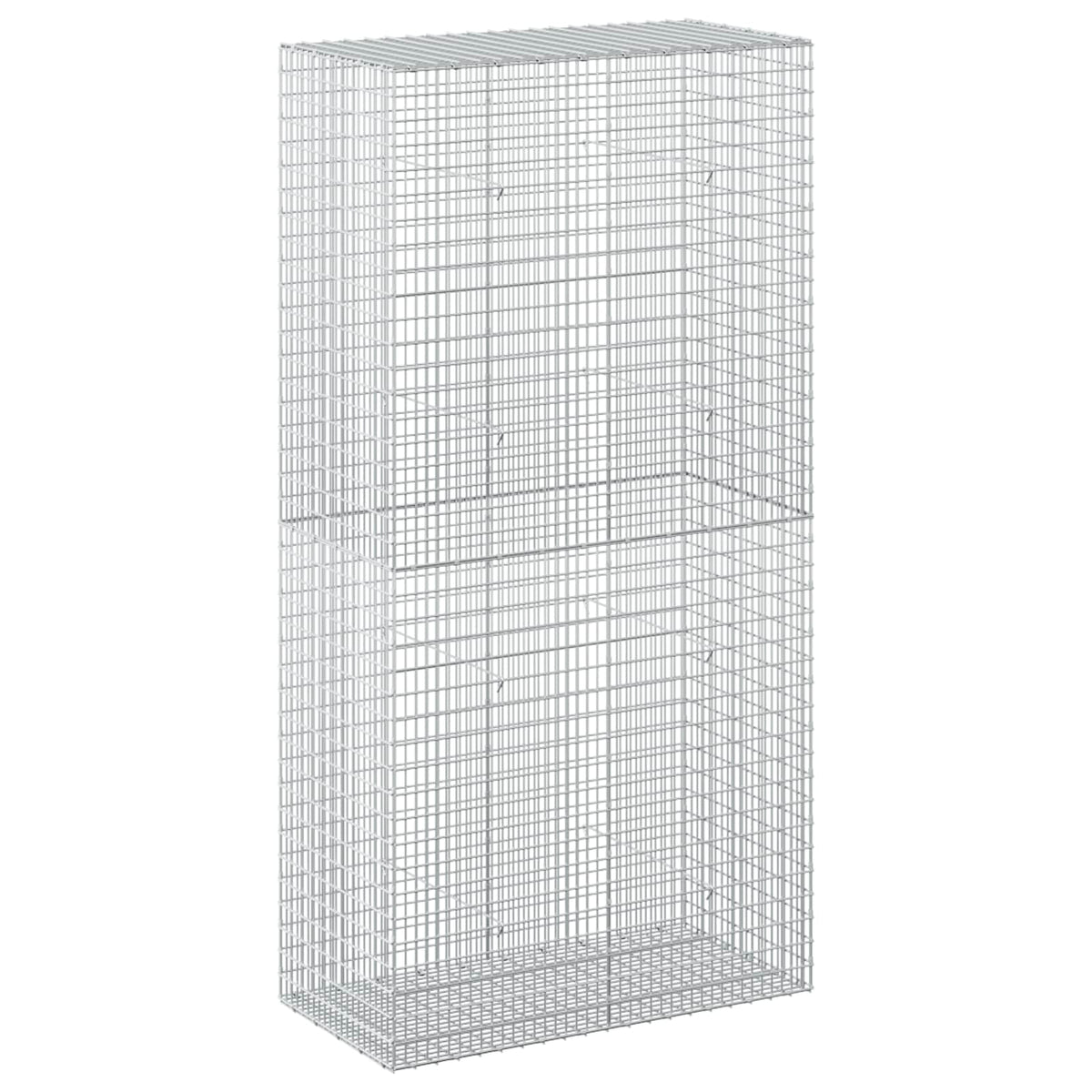 vidaXL Gabion with 5 mm Wire and 5x2.5 cm Mesh 100x50x200 cm 2