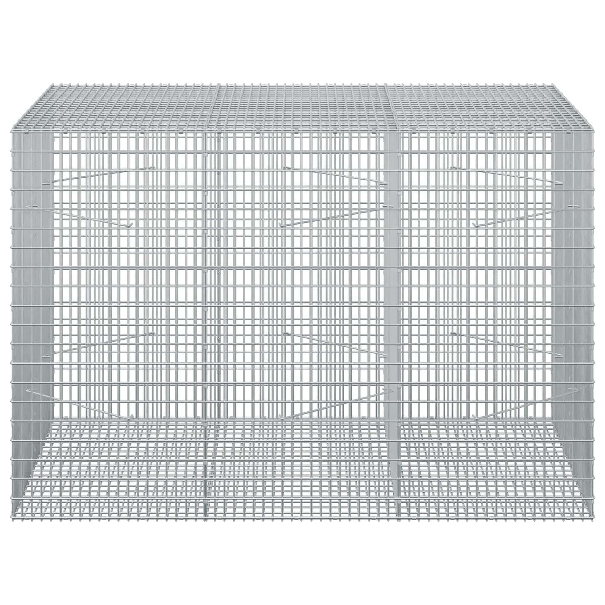 vidaXL Gabion with 5 mm Wire and 5x2.5 cm Mesh 150x100x100 cm 3