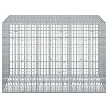 vidaXL Gabion with 5 mm Wire and 5x2.5 cm Mesh 150x100x100 cm 3