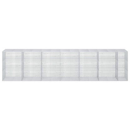 vidaXL Gabion with 5 mm Wire and 5x2.5 cm Mesh 650x100x150 cm 3