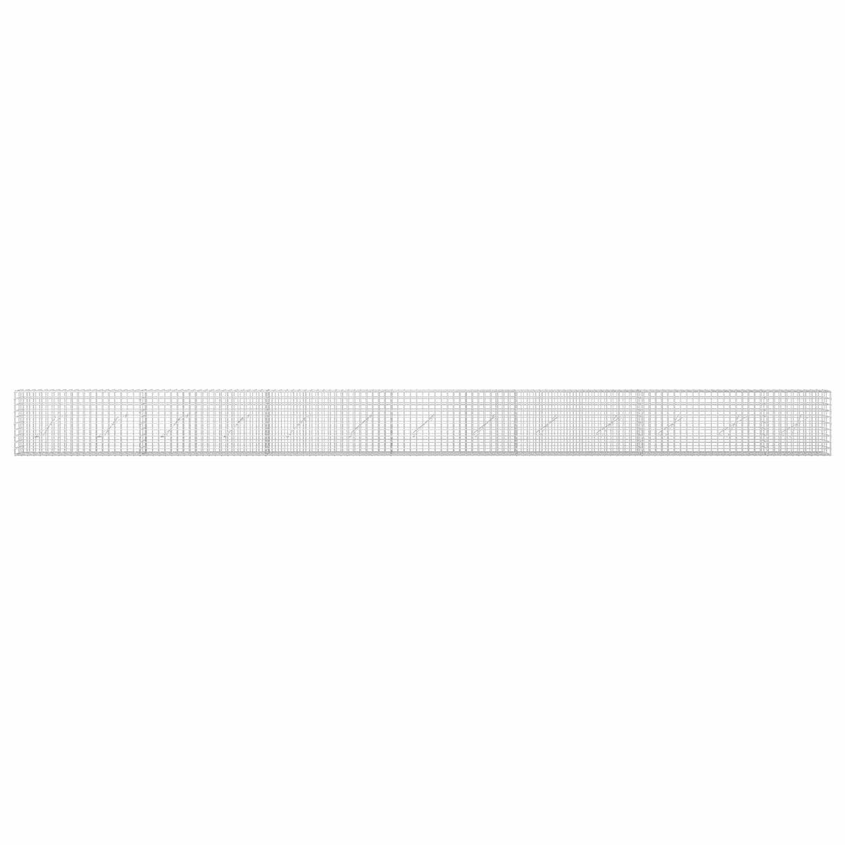 Gabion with 5 mm Wire and 5x5 cm Mesh 50x10x50 cm Height 50 cm Thickness 10 cm 50–1000 cm 650 cm