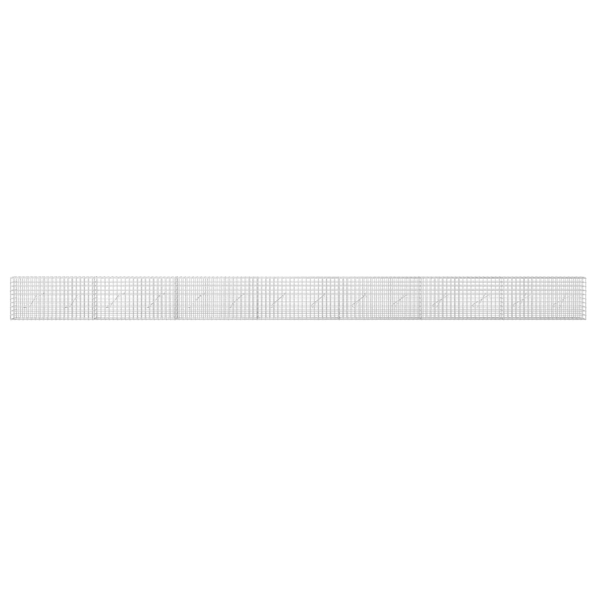 vidaXL Gabion with 5 mm Wire and 5x5 cm Mesh 700x10x50 cm 3