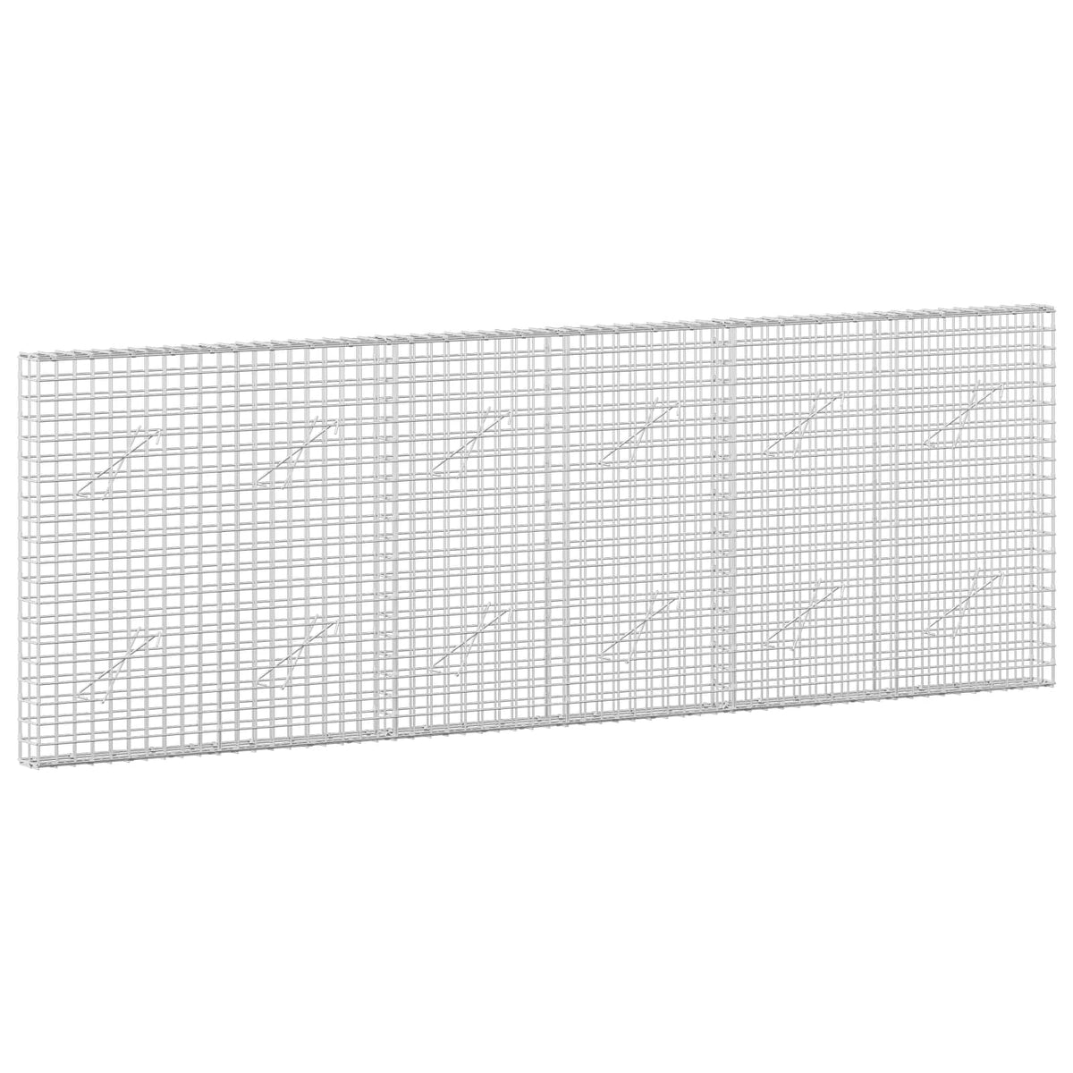 vidaXL Gabion with 5 mm Wire and 5x5 cm Mesh 300x10x100 cm 2