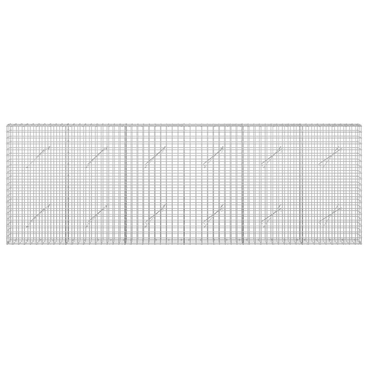vidaXL Gabion with 5 mm Wire and 5x5 cm Mesh 300x10x100 cm 3
