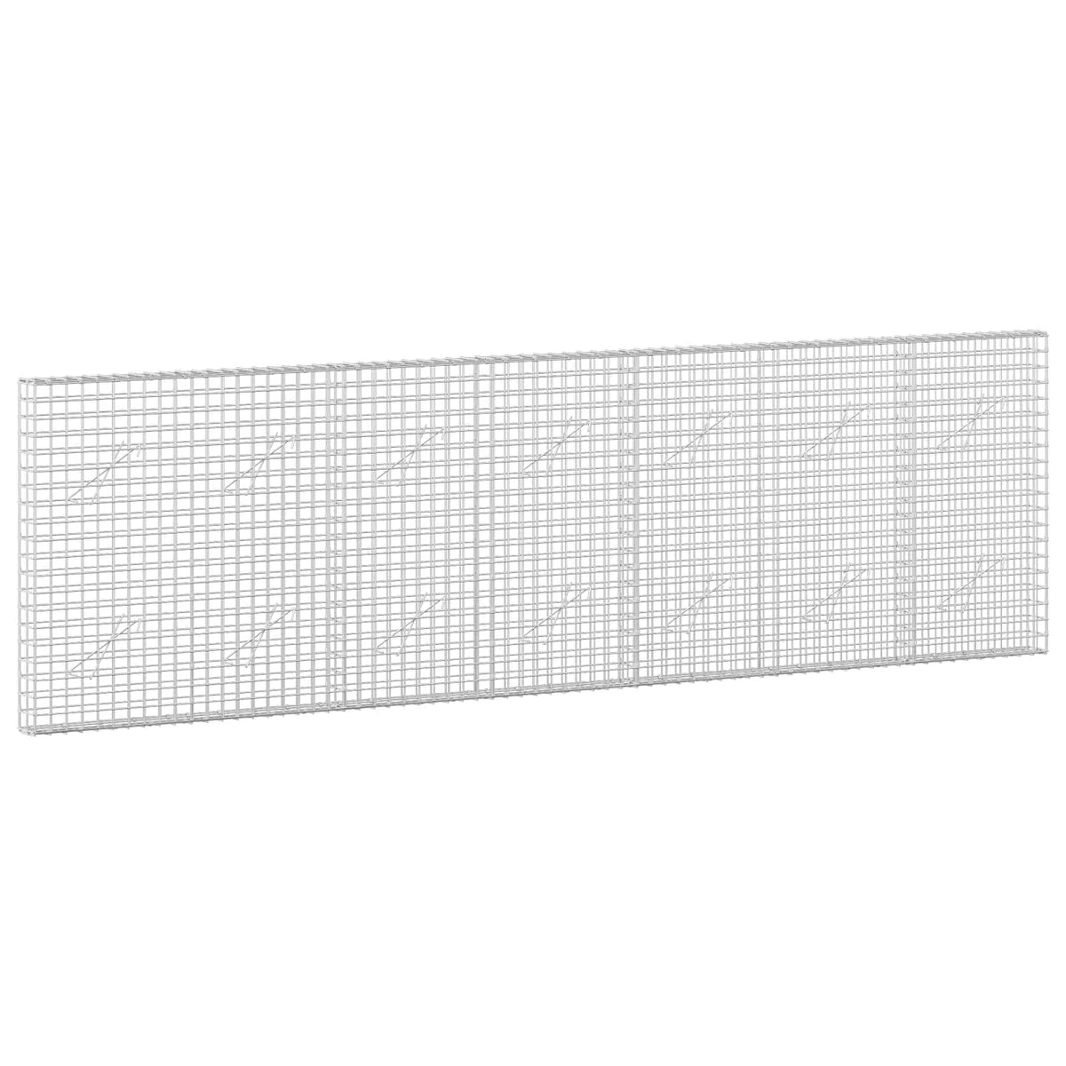 vidaXL Gabion with 5 mm Wire and 5x5 cm Mesh 350x10x100 cm 2
