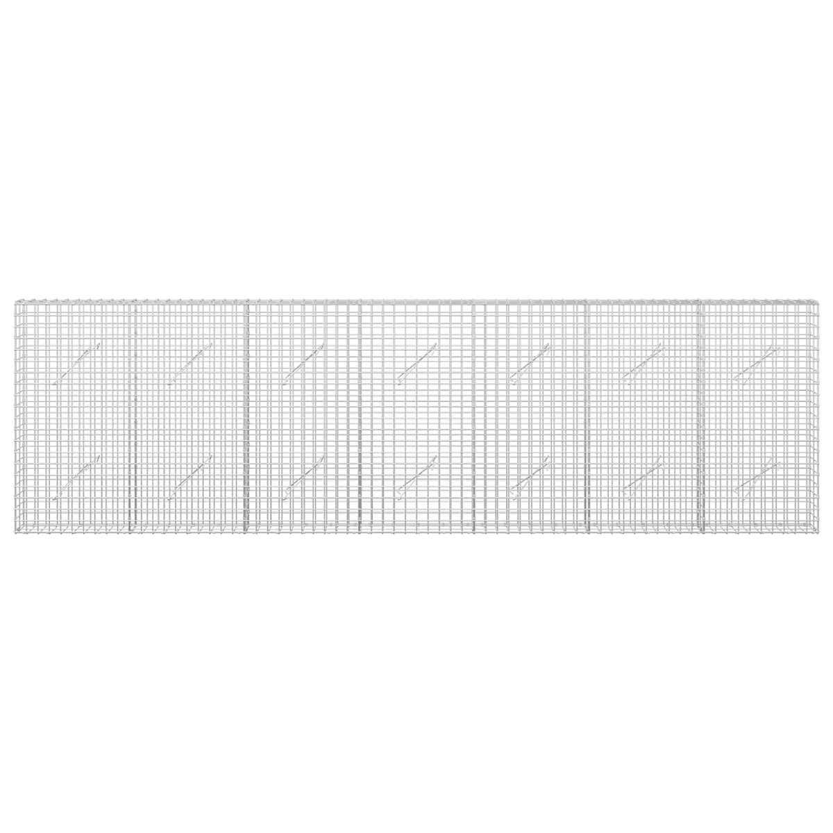 vidaXL Gabion with 5 mm Wire and 5x5 cm Mesh 350x10x100 cm 3