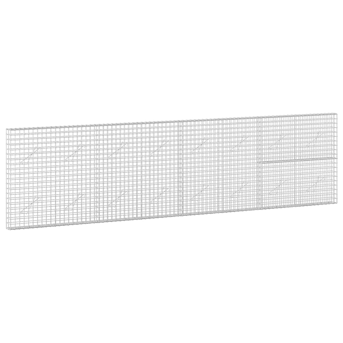 vidaXL Gabion with 5 mm Wire and 5x5 cm Mesh 400x10x100 cm 2
