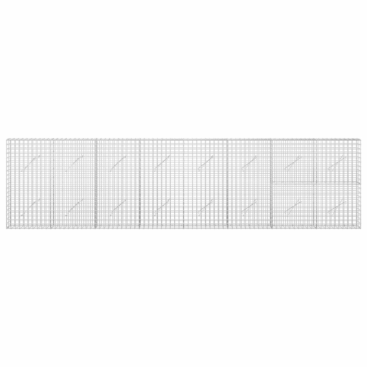 vidaXL Gabion with 5 mm Wire and 5x5 cm Mesh 400x10x100 cm 3