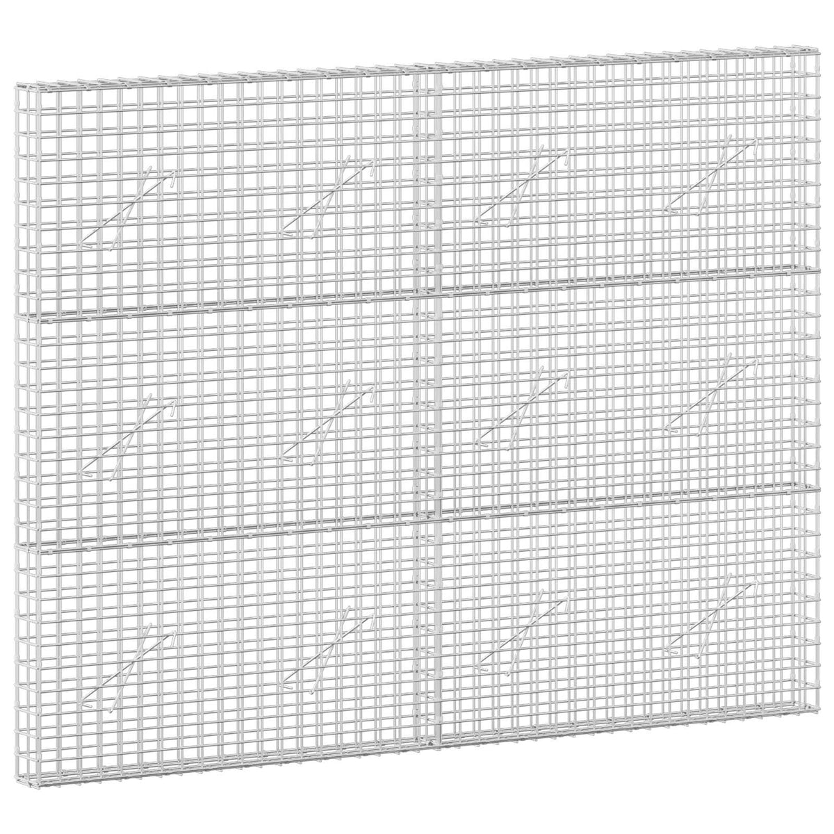 vidaXL Gabion with 5 mm Wire and 5x5 cm Mesh 200x10x150 cm 2