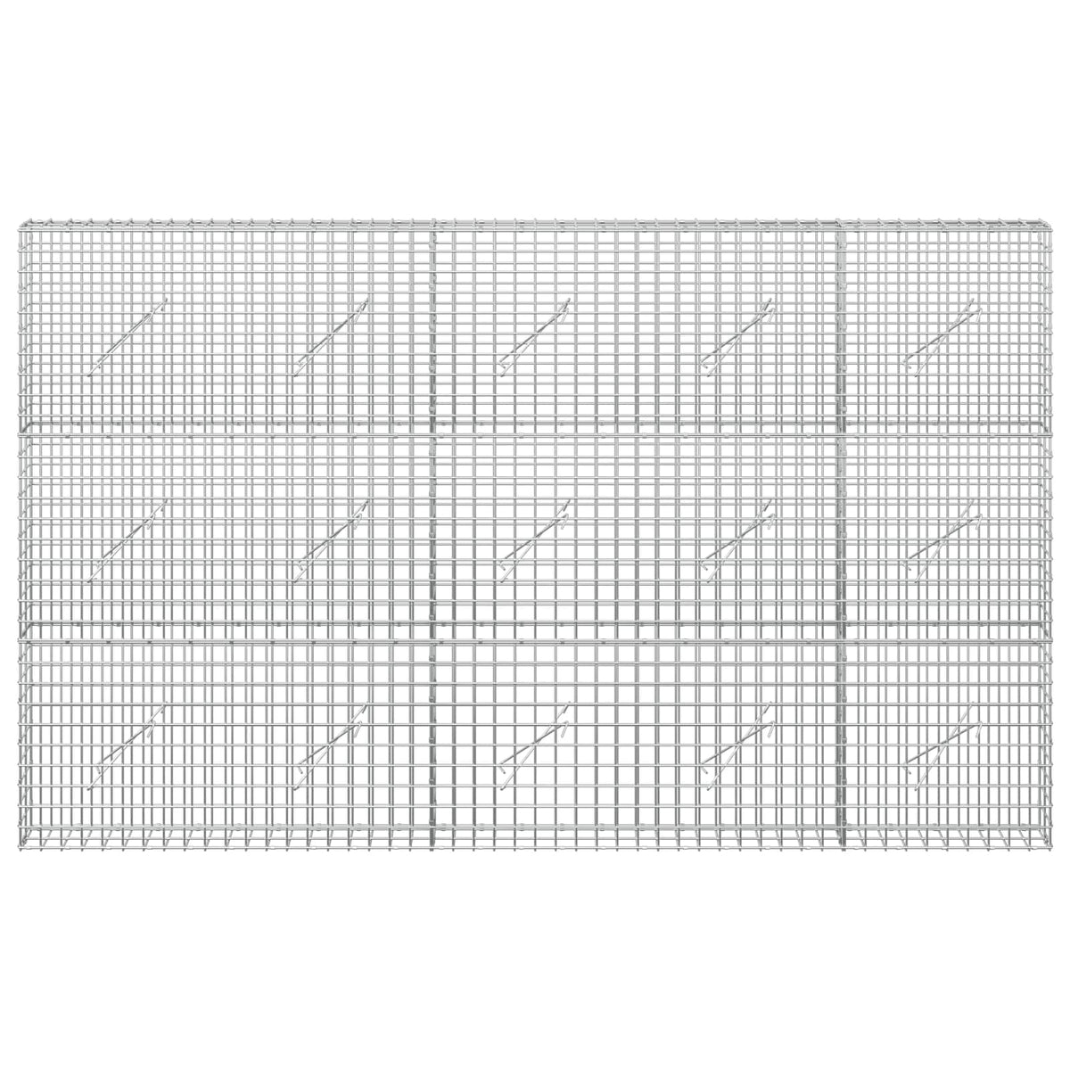 Gabion with 5 mm Wire and 5x5 cm Mesh 50x10x150 cm Height 150 cm Thickness 10 cm 50–1000 cm 250 cm