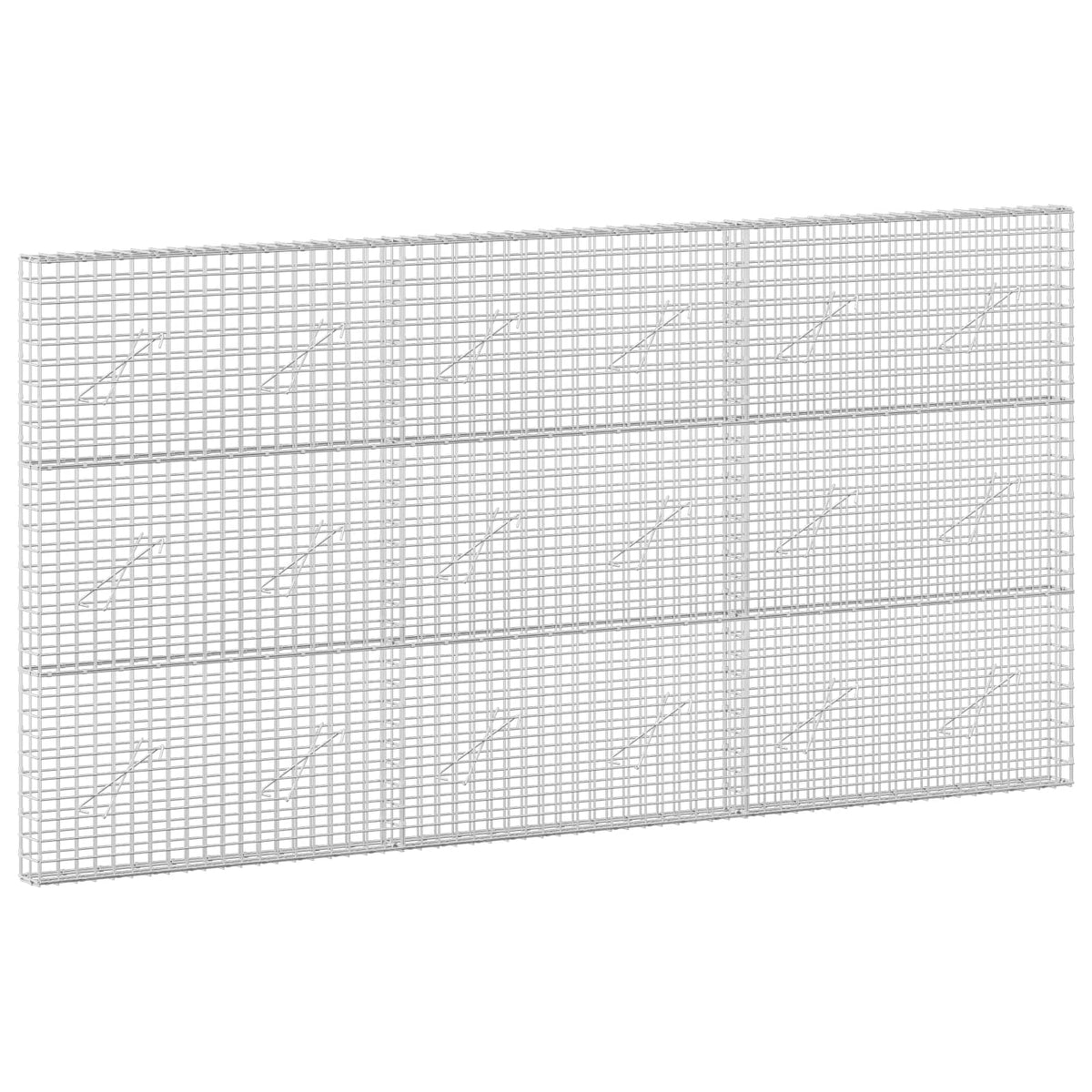 vidaXL Gabion with 5 mm Wire and 5x5 cm Mesh 300x10x150 cm 2