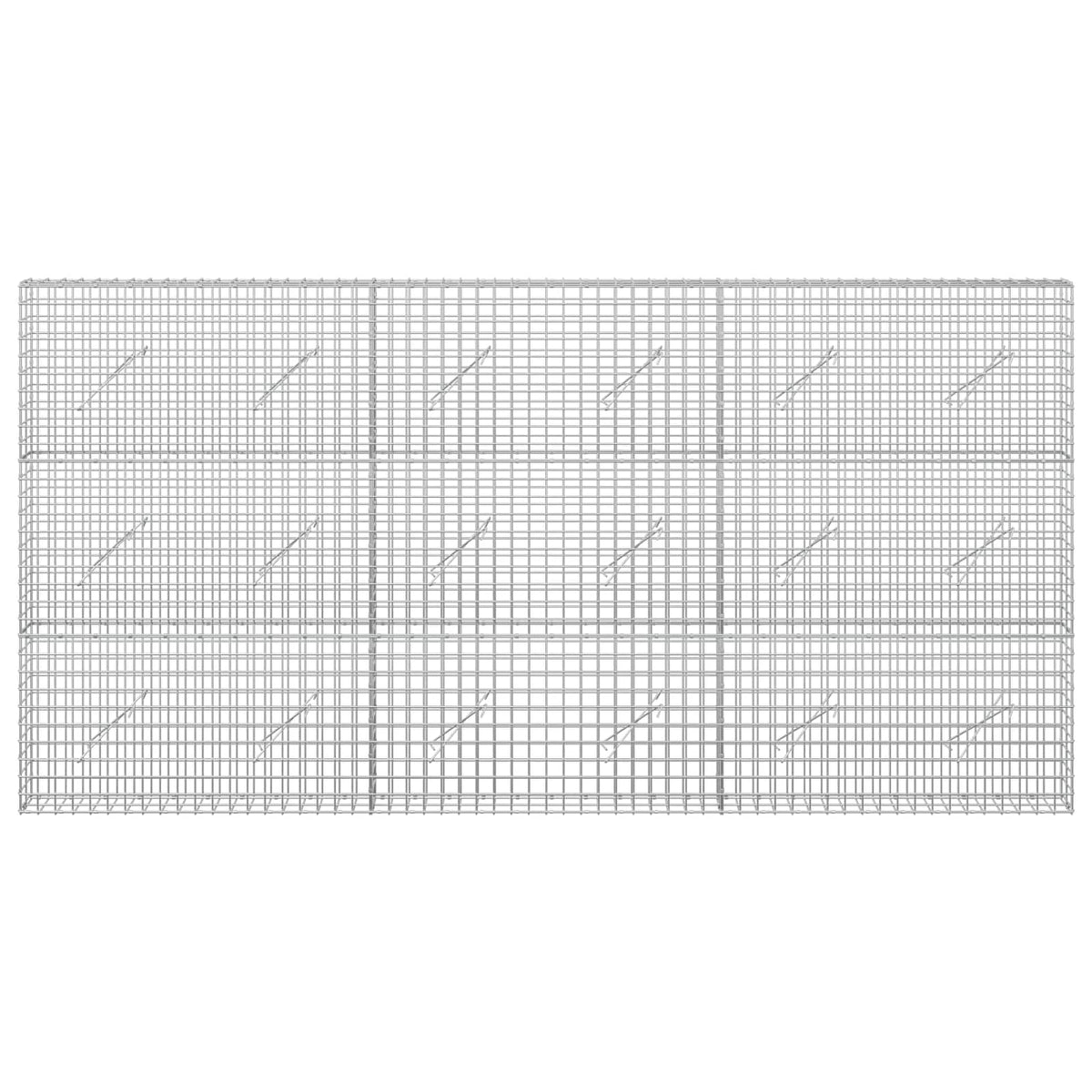 Gabion with 5 mm Wire and 5x5 cm Mesh 50x10x150 cm Height 150 cm Thickness 10 cm 50–1000 cm 300 cm
