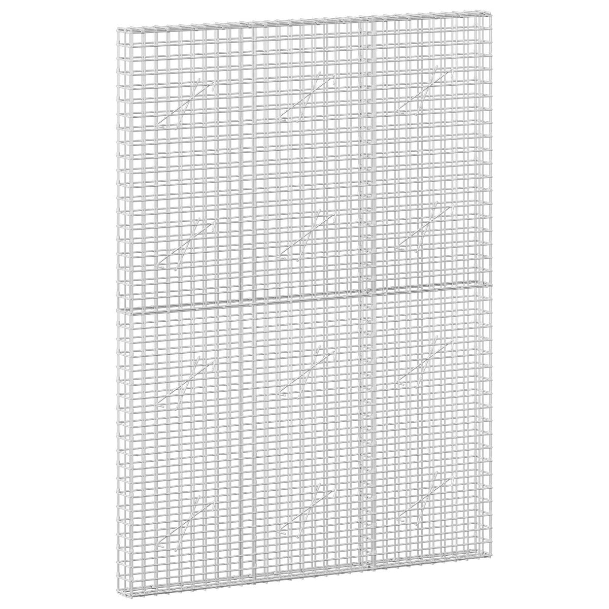 vidaXL Gabion with 5 mm Wire and 5x5 cm Mesh 150x10x200 cm 2
