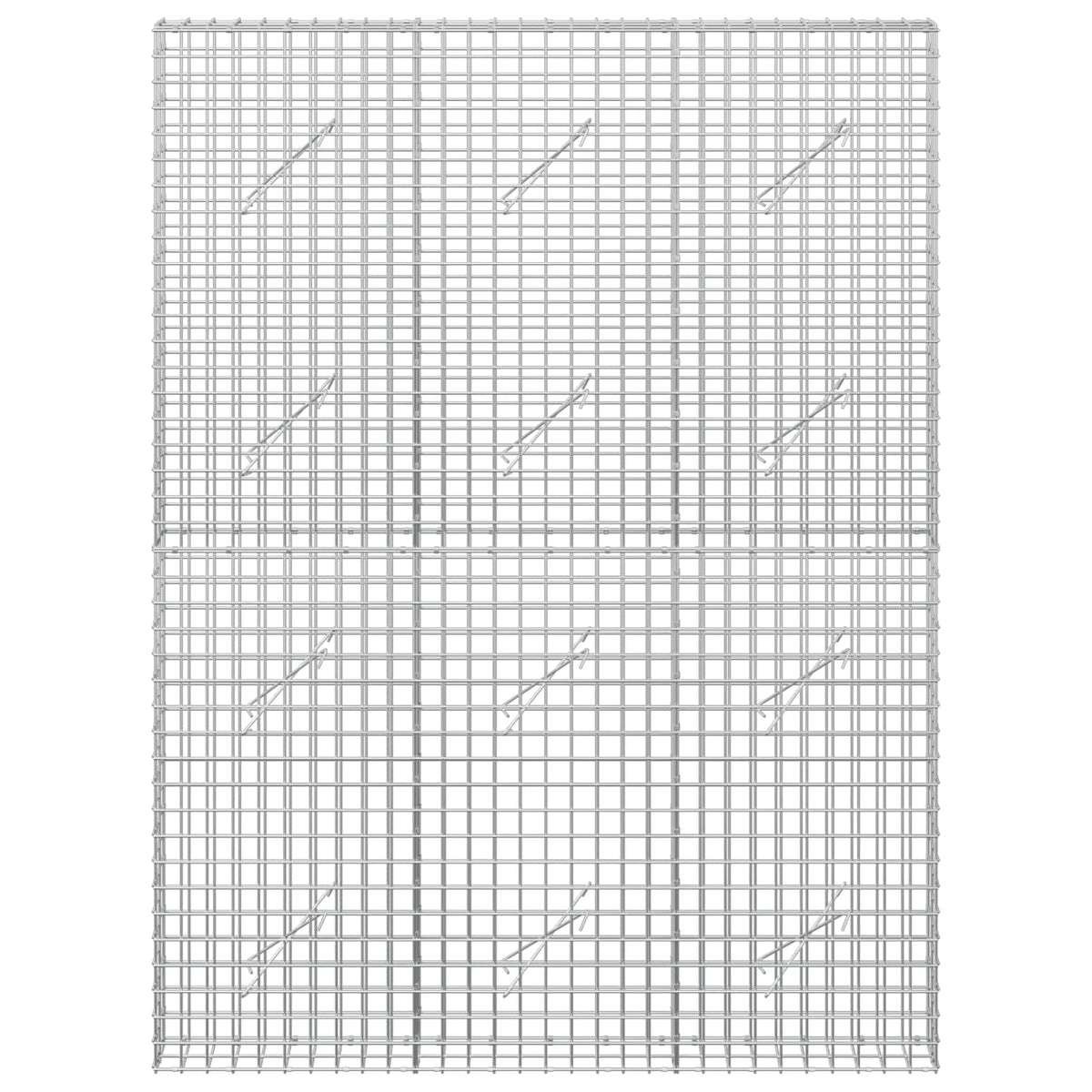 vidaXL Gabion with 5 mm Wire and 5x5 cm Mesh 150x10x200 cm 3