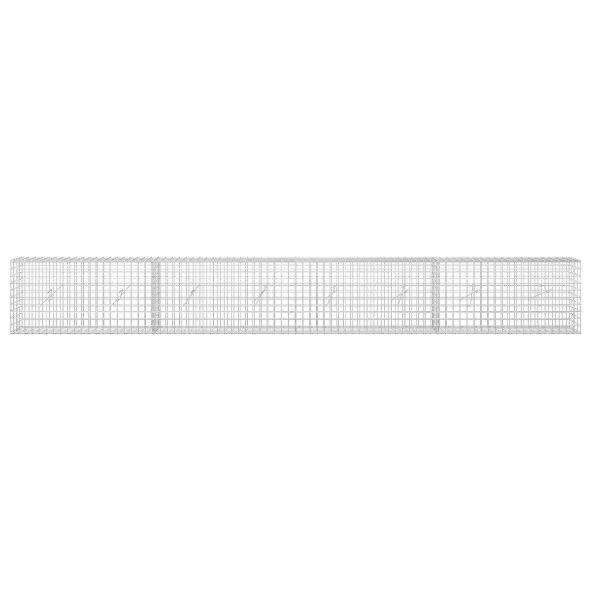 vidaXL Gabion with 5 mm Wire and 5x5 cm Mesh 400x20x50 cm 3