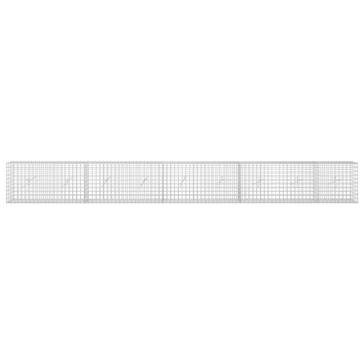 vidaXL Gabion with 5 mm Wire and 5x5 cm Mesh 450x20x50 cm 3