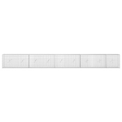vidaXL Gabion with 5 mm Wire and 5x5 cm Mesh 450x20x50 cm 3