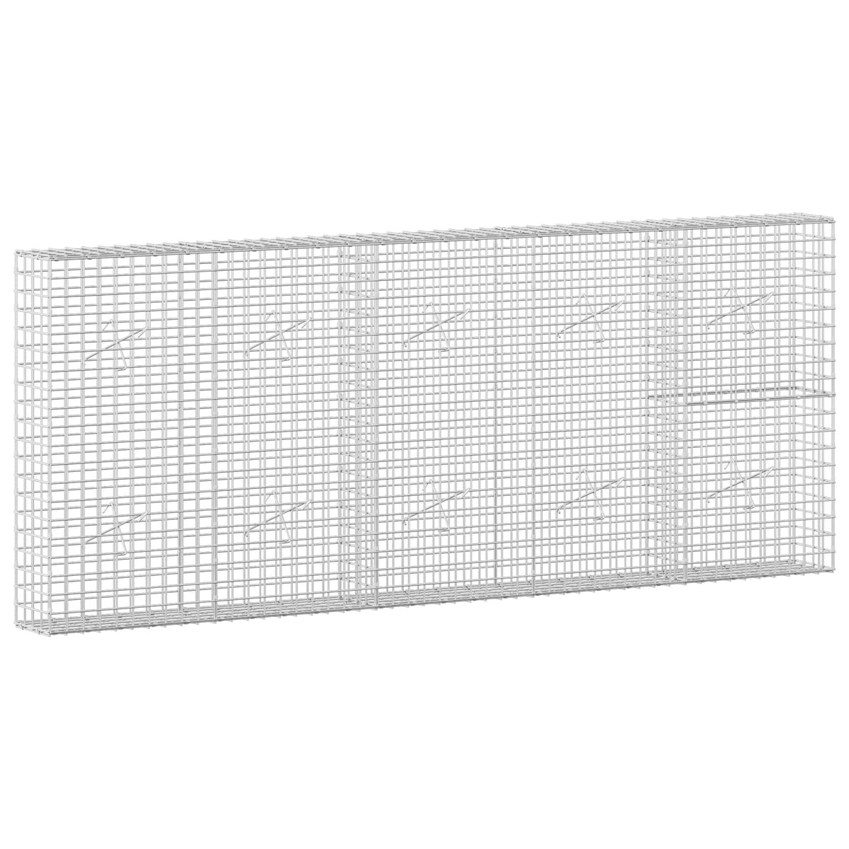 vidaXL Gabion with 5 mm Wire and 5x5 cm Mesh 250x20x100 cm 2