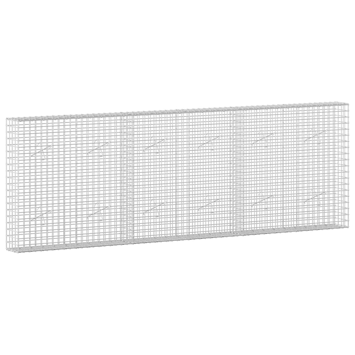 vidaXL Gabion with 5 mm Wire and 5x5 cm Mesh 300x20x100 cm 2