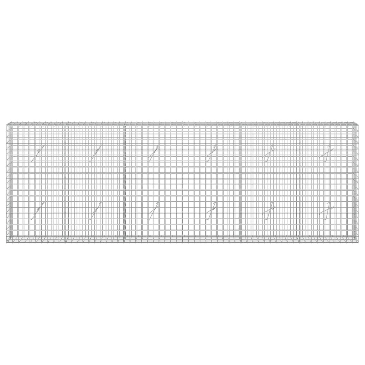 Gabion with 5 mm Wire and 5x5 cm Mesh 50x20x100 cm Height 100 cm Thickness 20 cm 50–1000 cm 300 cm