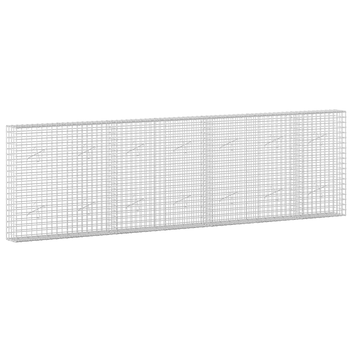 Gabion with 5 mm Wire and 5x5 cm Mesh 50x20x100 cm Height 100 cm Thickness 20 cm 50–1000 cm 350 cm