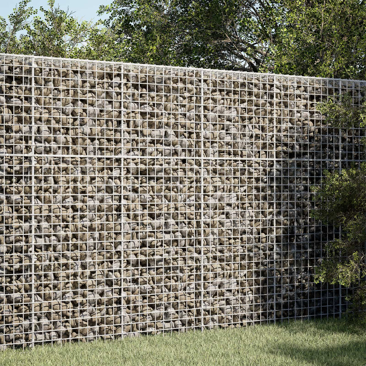 vidaXL Gabion with 5 mm Wire and 5x5 cm Mesh 150x20x150 cm 1