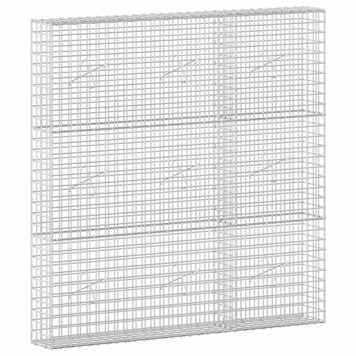 vidaXL Gabion with 5 mm Wire and 5x5 cm Mesh 150x20x150 cm 2