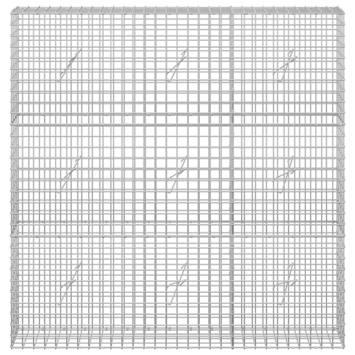 vidaXL Gabion with 5 mm Wire and 5x5 cm Mesh 150x20x150 cm 3