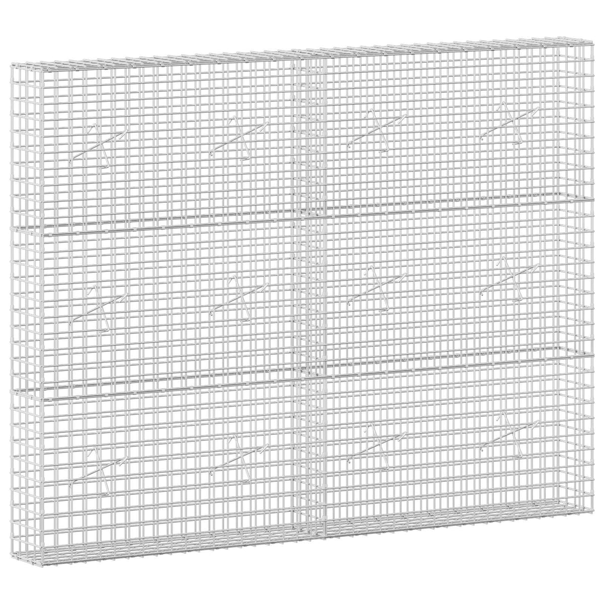 vidaXL Gabion with 5 mm Wire and 5x5 cm Mesh 200x20x150 cm 2