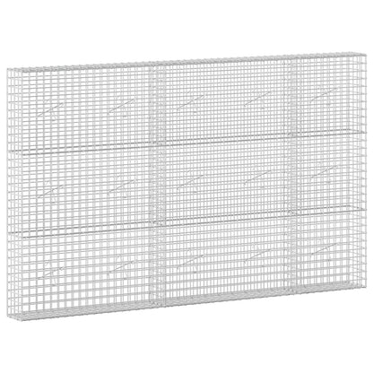 vidaXL Gabion with 5 mm Wire and 5x5 cm Mesh 250x20x150 cm 2