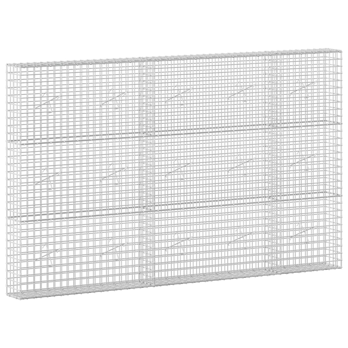 Gabion with 5 mm Wire and 5x5 cm Mesh 50x20x150 cm Height 150 cm Thickness 20 cm 50–1000 cm 250 cm