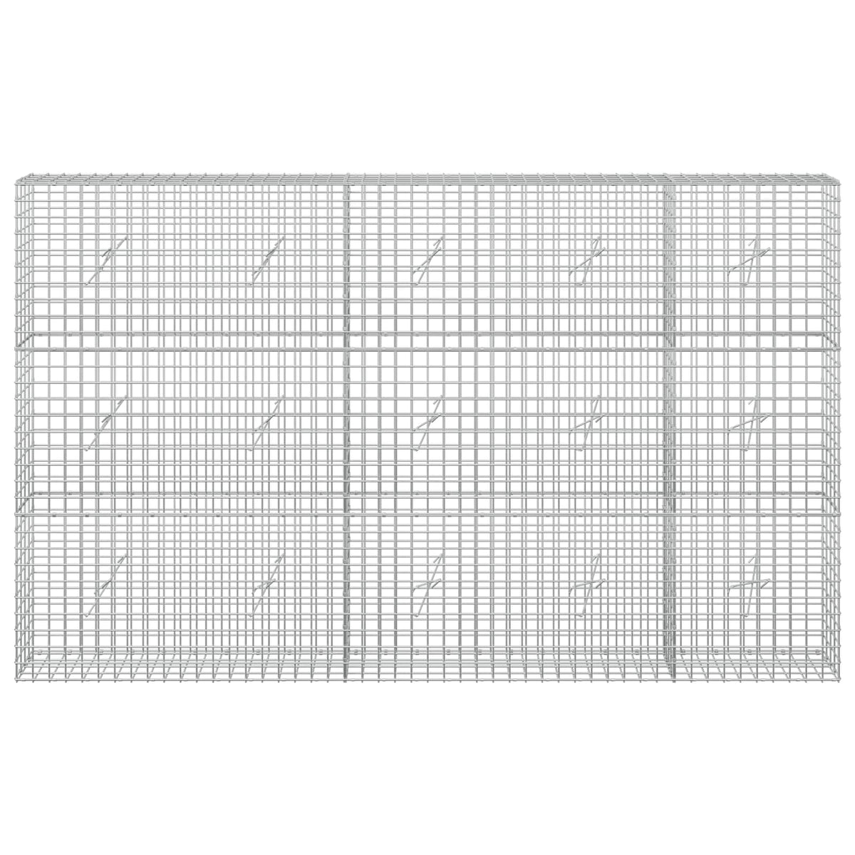 vidaXL Gabion with 5 mm Wire and 5x5 cm Mesh 250x20x150 cm 3