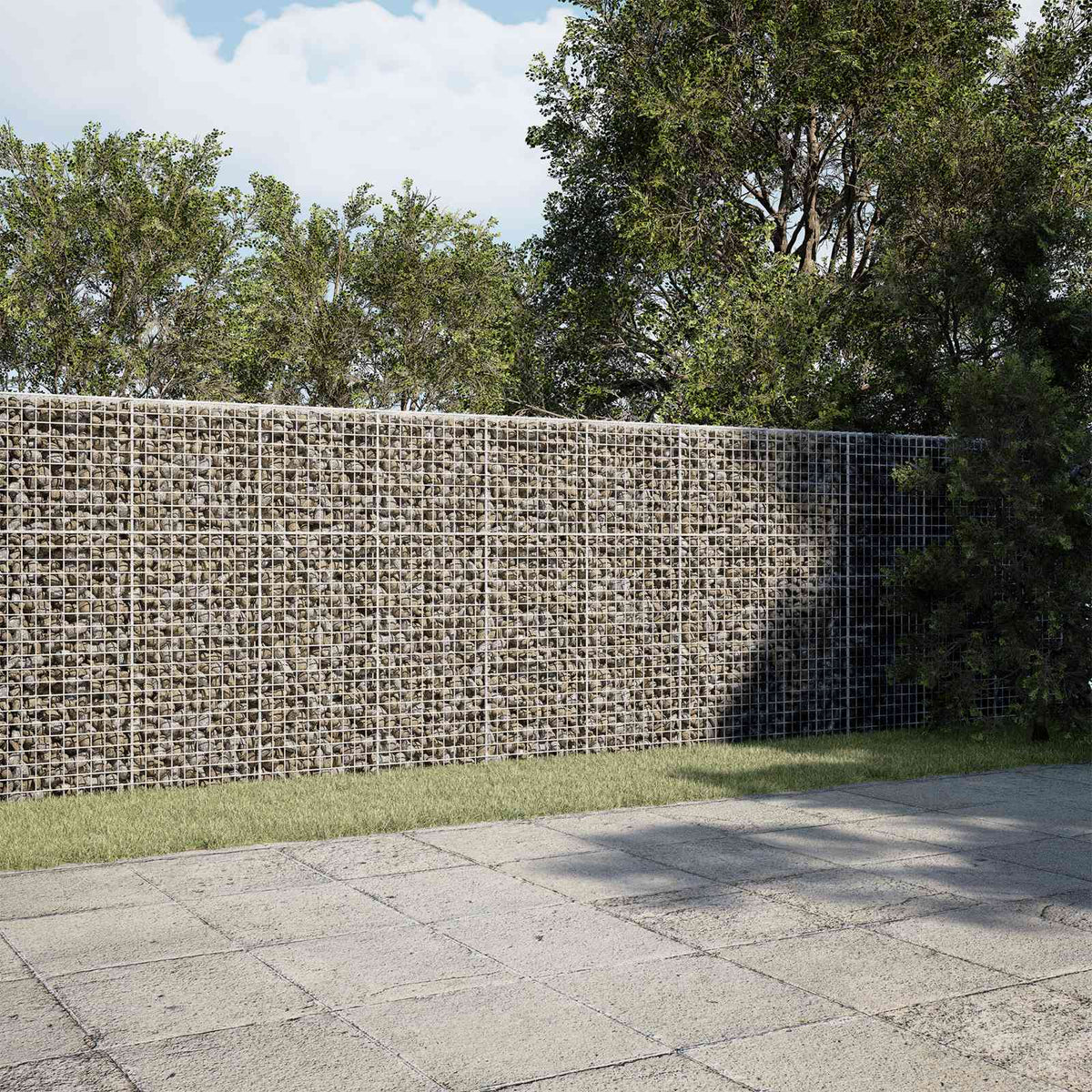 vidaXL Gabion with 5 mm Wire and 5x5 cm Mesh 50x20x150 cm
