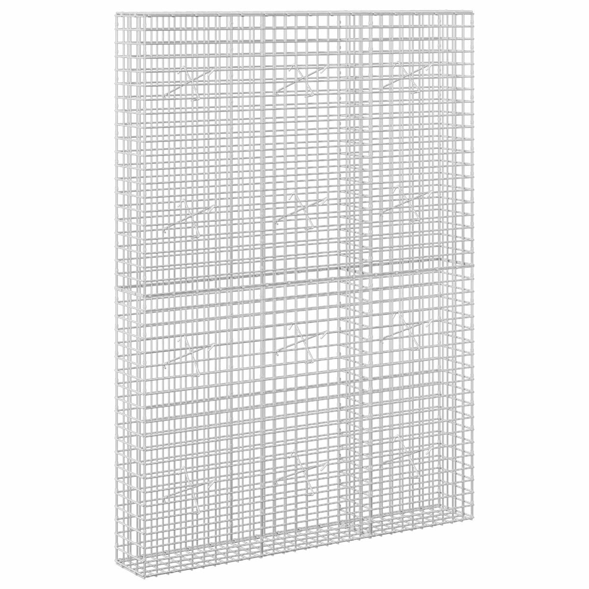 vidaXL Gabion with 5 mm Wire and 5x5 cm Mesh 150x20x200 cm 2