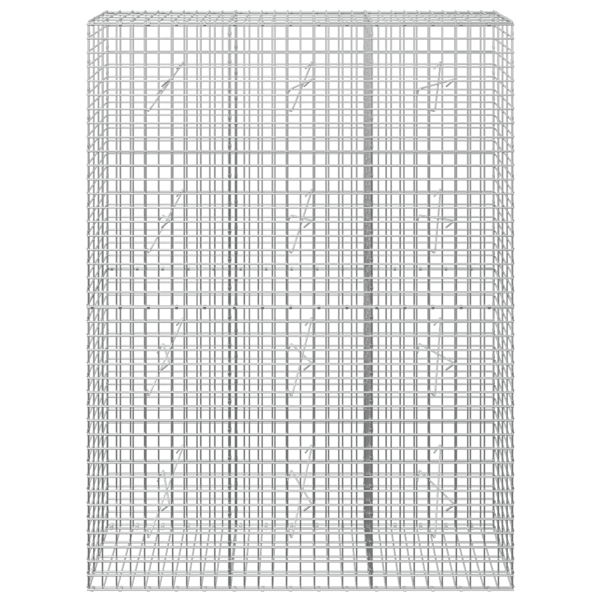 vidaXL Gabion with 5 mm Wire and 5x5 cm Mesh 150x20x200 cm 3
