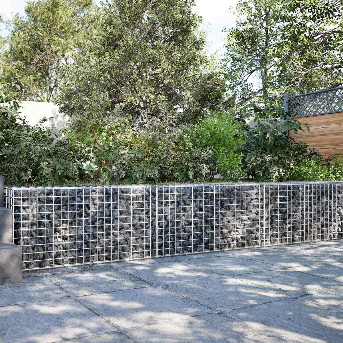 vidaXL Gabion with 5 mm Wire and 5x5 cm Mesh 300x50x50 cm 1