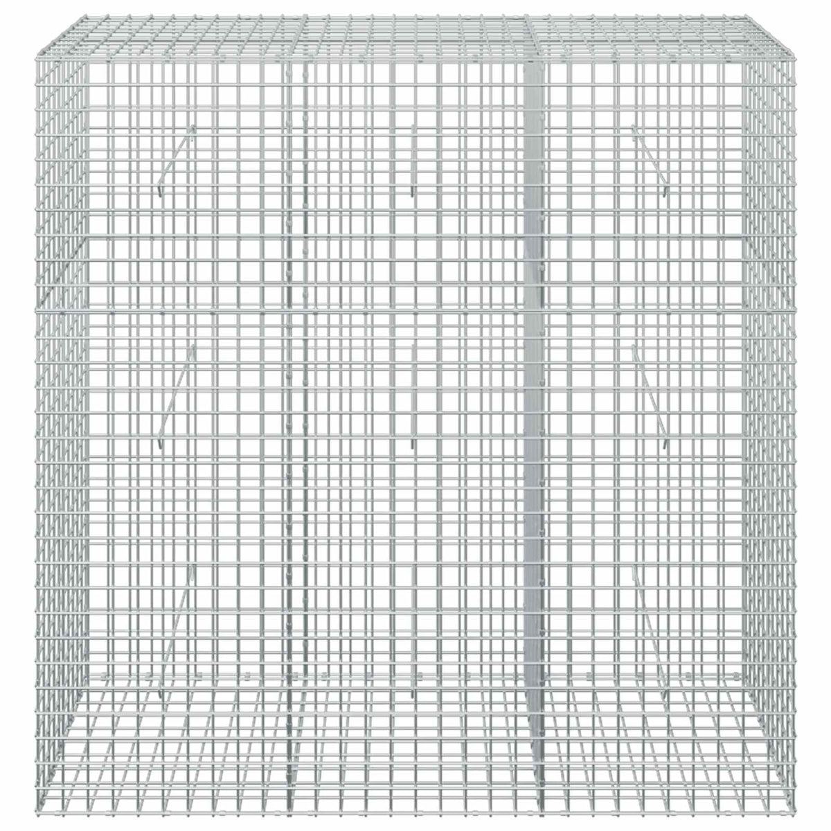 vidaXL Gabion with 5 mm Wire and 5x5 cm Mesh 150x50x150 cm 3