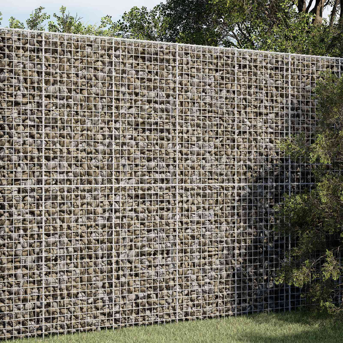vidaXL Gabion with 5 mm Wire and 5x5 cm Mesh 150x50x200 cm 1