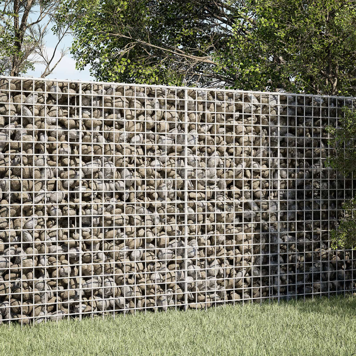 vidaXL Gabion with 5 mm Wire and 5x5 cm Mesh 150x100x100 cm 1