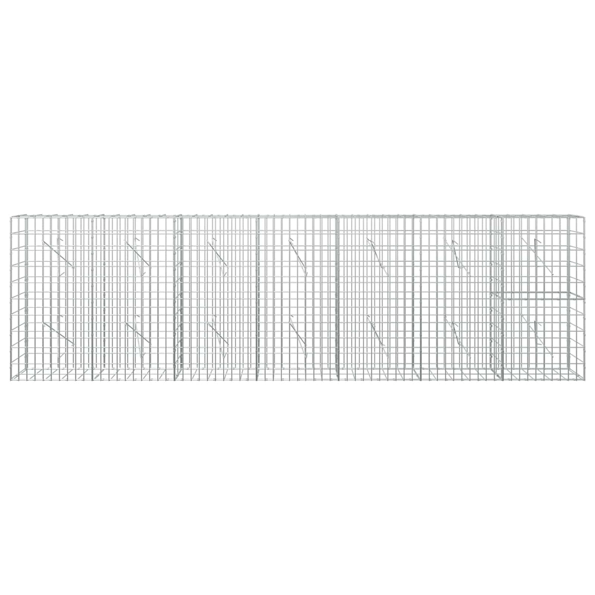 vidaXL Gabion with 5 mm Wire and 5x10 cm Mesh 350x10x100 cm 3