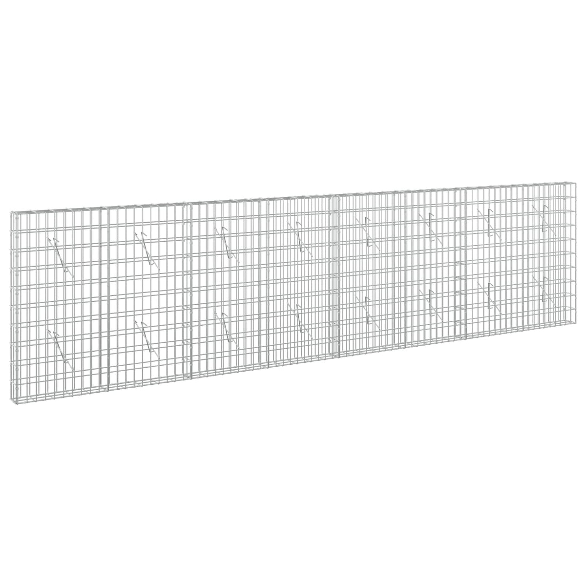 vidaXL Gabion with 5 mm Wire and 5x10 cm Mesh 400x10x100 cm 2