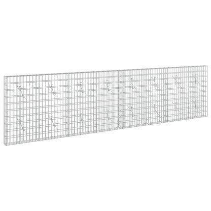 vidaXL Gabion with 5 mm Wire and 5x10 cm Mesh 400x10x100 cm 2