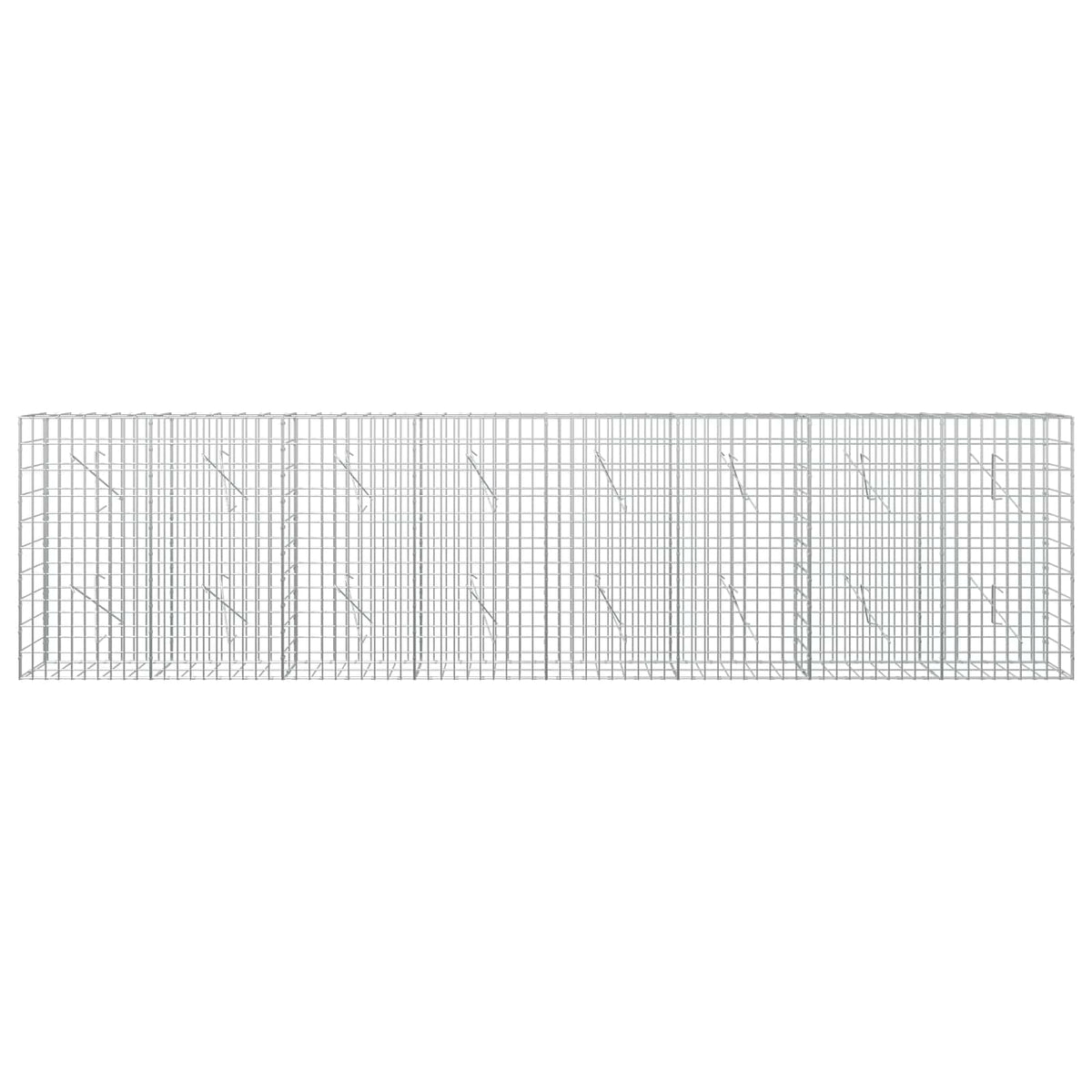 vidaXL Gabion with 5 mm Wire and 5x10 cm Mesh 400x10x100 cm 3